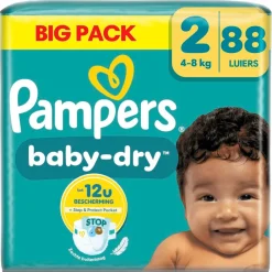 Discount Pampers Baby-Dry Maat 2 Luiers