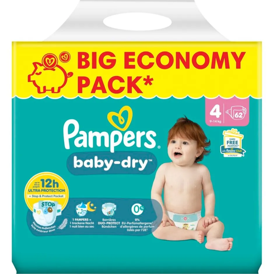 Sale Pampers Baby-Dry Maat 4 Luiers