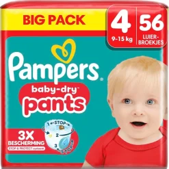 Sale Pampers Baby-Dry Pants Maat 4 Luierbroekjes