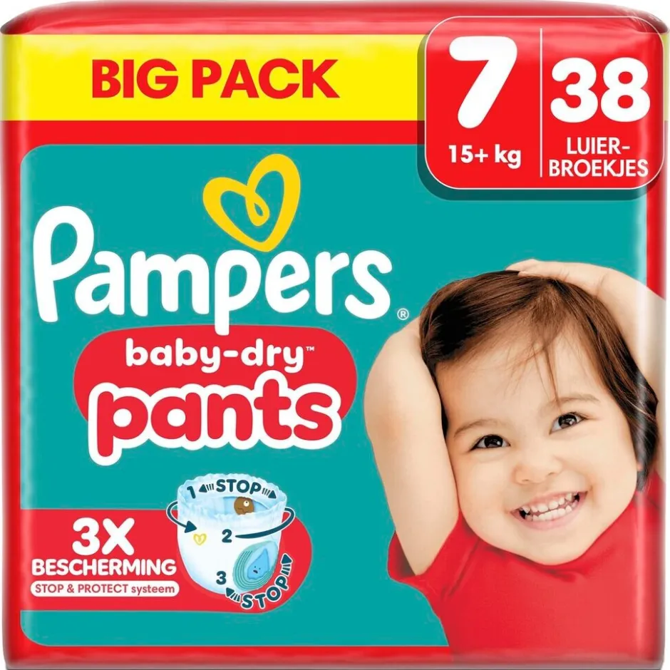 Pampers Baby-Dry Pants Maat 7 Luierbroekjes