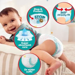 Pampers Baby-Dry Pants Maat 7 Luierbroekjes
