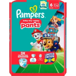 Hot Pampers Baby-Dry Paw Patrol Pants Maat 6 Luierbroekjes