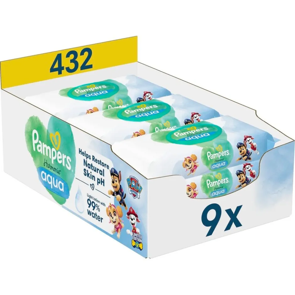 Sale Pampers Harmonie Aqua Paw Patrol Babydoekjes