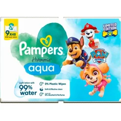 Sale Pampers Harmonie Aqua Paw Patrol Babydoekjes