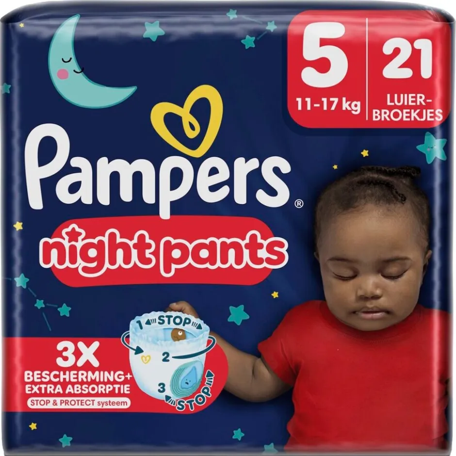 New Pampers Night Pants Maat 5 Luierbroekjes