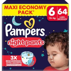 New Pampers Night Pants Maat 6 Luierbroekjes