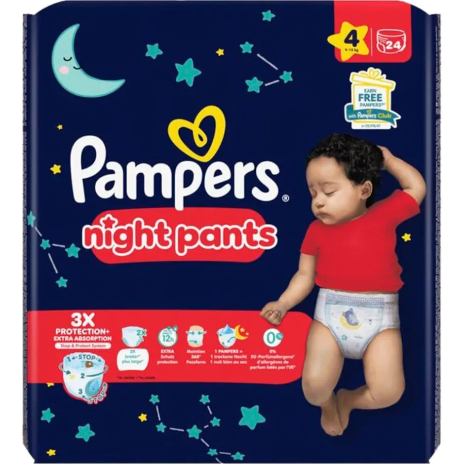 Online Pampers Night Pants Maat 4 Luierbroekjes