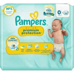 New Pampers Premium Protection Maat 0 Luiers