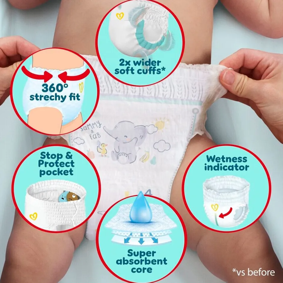 Hot Pampers Premium Protection Pants Maat 5 Luierbroekjes