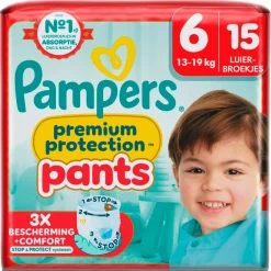 Outlet Pampers Premium Protection Pants Maat 6 Luierbroekjes