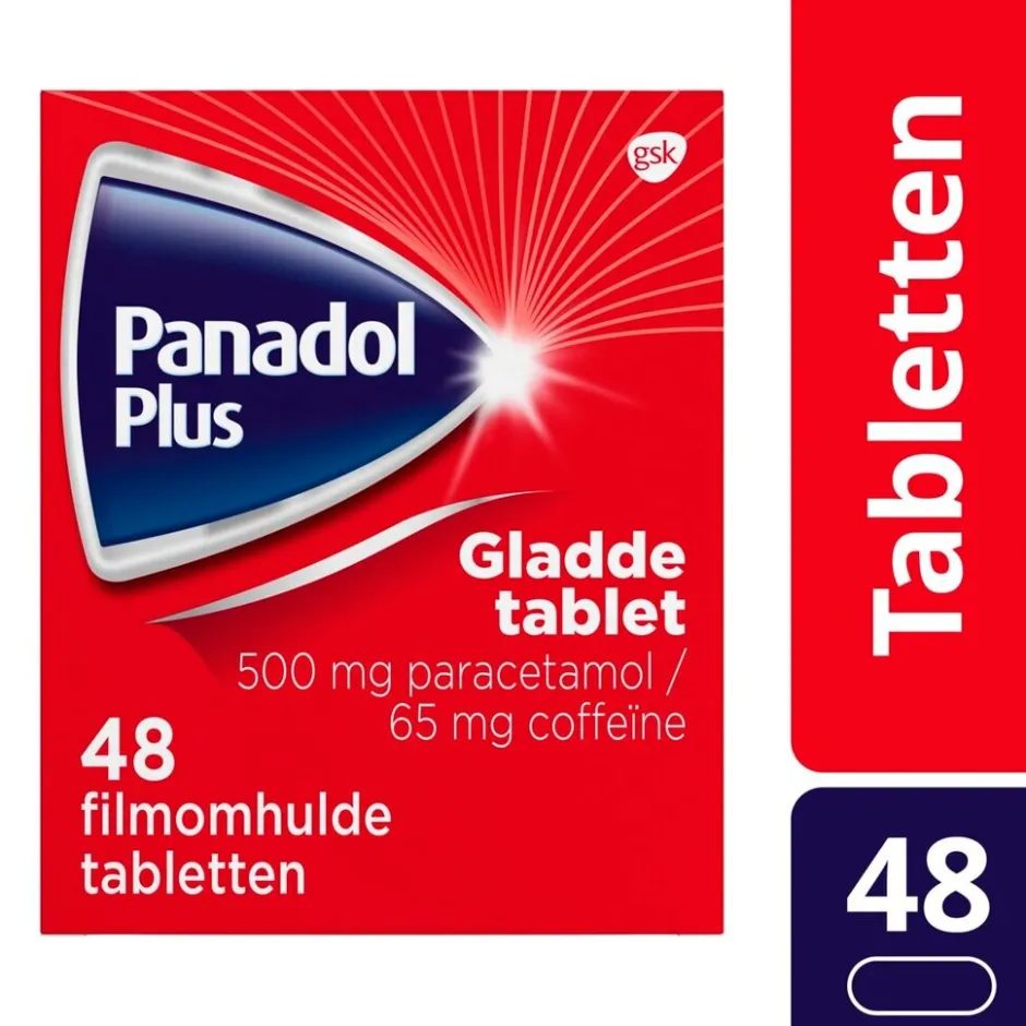 Sale Panadol Plus 500mg/65mg Paracetamol en Coffëine Gladde Tabletten