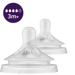 Best Philips Avent SCY964/02 3m+ Snelheid 4 Natuurlijke Zuigreflex Flesspenen