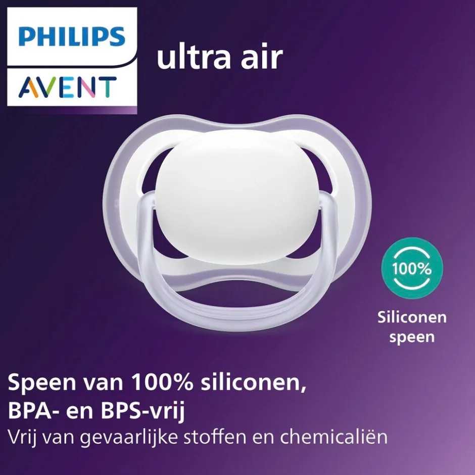 New Philips Avent Soother Air 18M+ SCF349/58 fopspeen