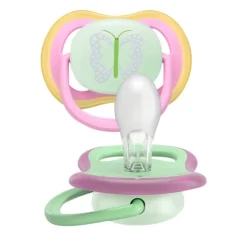 Hot Philips Avent Soother Ultra Air 6-18M SCF376/29 Nighttime Fopspeen