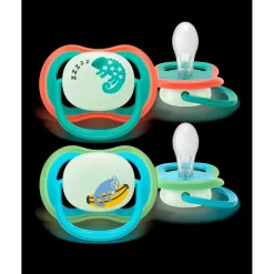 Discount Philips Avent Soother Ultra Air 6-18M SCF376/28 Nighttime Fopspeen
