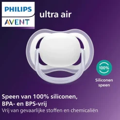 Discount Philips Avent Soother Ultra Air 6-18M SCF376/28 Nighttime Fopspeen