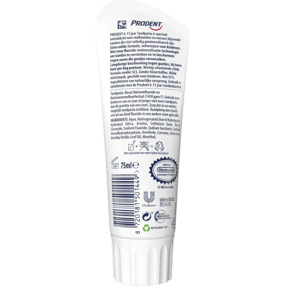 Clearance Prodent Junior Super Mario 6-13 Jaar Tandpasta