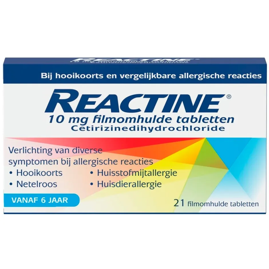 Sale Reactine Cetirizine 10mg Filmomhulde Hooikoortstabletten