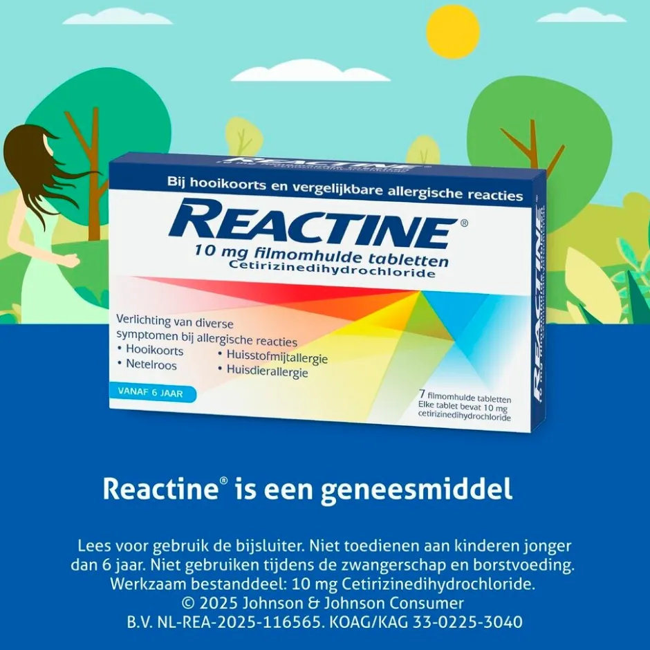 Sale Reactine Cetirizine 10mg Filmomhulde Hooikoortstabletten