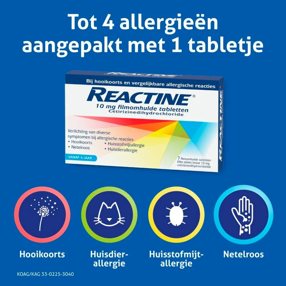 Sale Reactine Cetirizine 10mg Filmomhulde Hooikoortstabletten