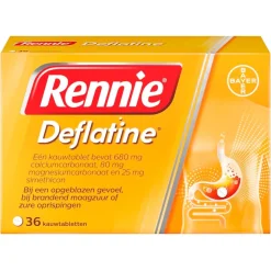 Hot Rennie Deflatine Kauwtabletten