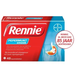 Clearance Rennie Pepermunt Kauwtabletten