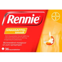 Outlet Rennie Sinaasappel Kauwtabletten