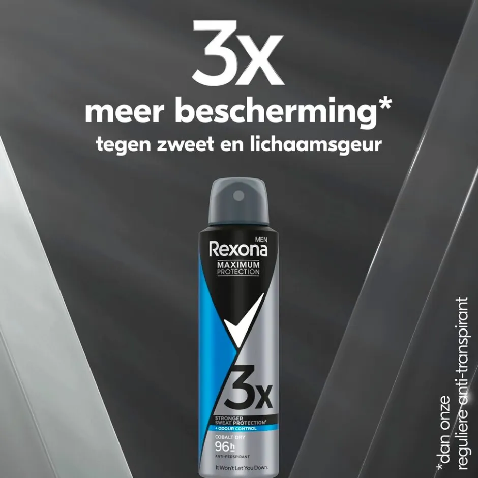 Hot Rexona Maximum Protection Cobalt Dry Antitranspirant Spray