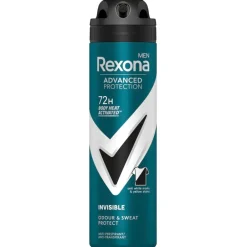 Hot Rexona Men Invisible Black & White Clothes Deodorant Spray