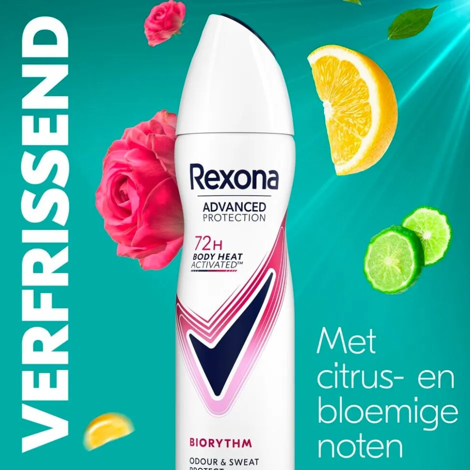 Outlet Rexona Women Advanced Protection Biorythm Antitranspirant Spray