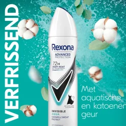 Clearance Rexona Women Invisible Aqua Antitranspirant Spray