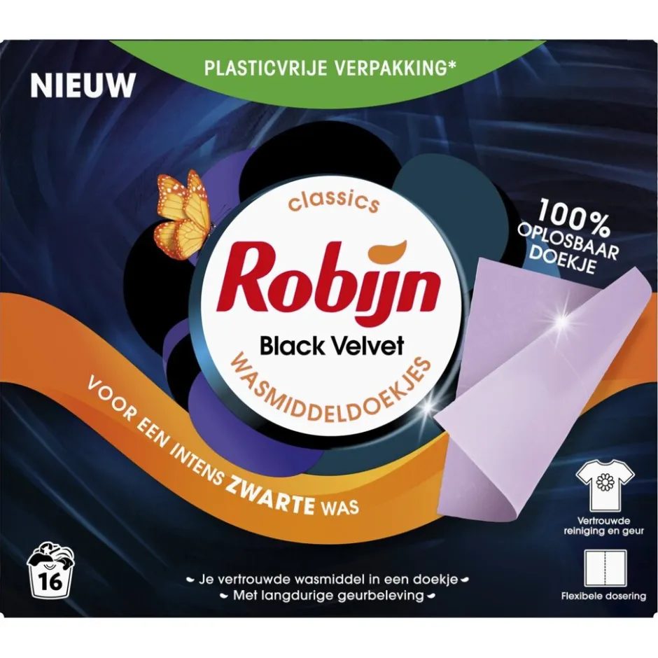 Discount Robijn Classics Black Velvet Wasmiddeldoekjes