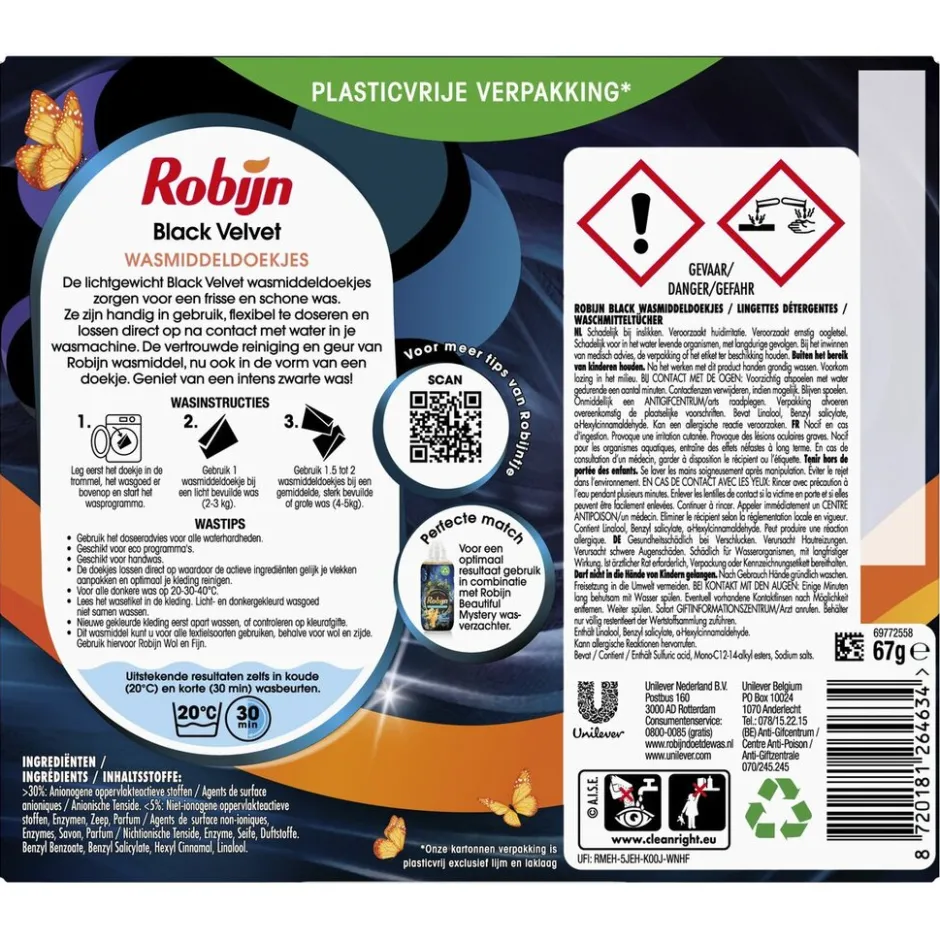 Discount Robijn Classics Black Velvet Wasmiddeldoekjes