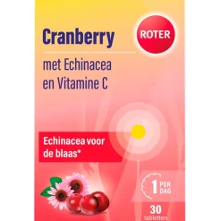 New Roter Cranberry Vitamine C en Echinacea Tabletten