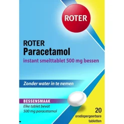 Online Roter Paracetamol 500mg Smelttabletten