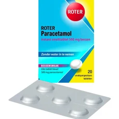 Online Roter Paracetamol 500mg Smelttabletten