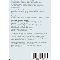 Online Roter Paracetamol 500mg Smelttabletten