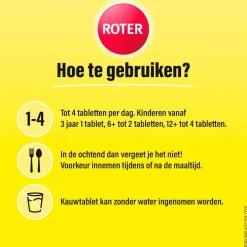 Hot Roter Vitamine C 70 mg Suikervrije Kauwtabletten