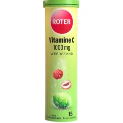Online Roter Vitamine C 1000mg Lime Lychee Bruistabletten