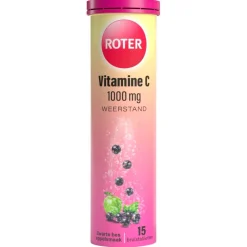 Outlet Roter Vitamine C 1000mg Zwarte Bes Appel Bruistabletten