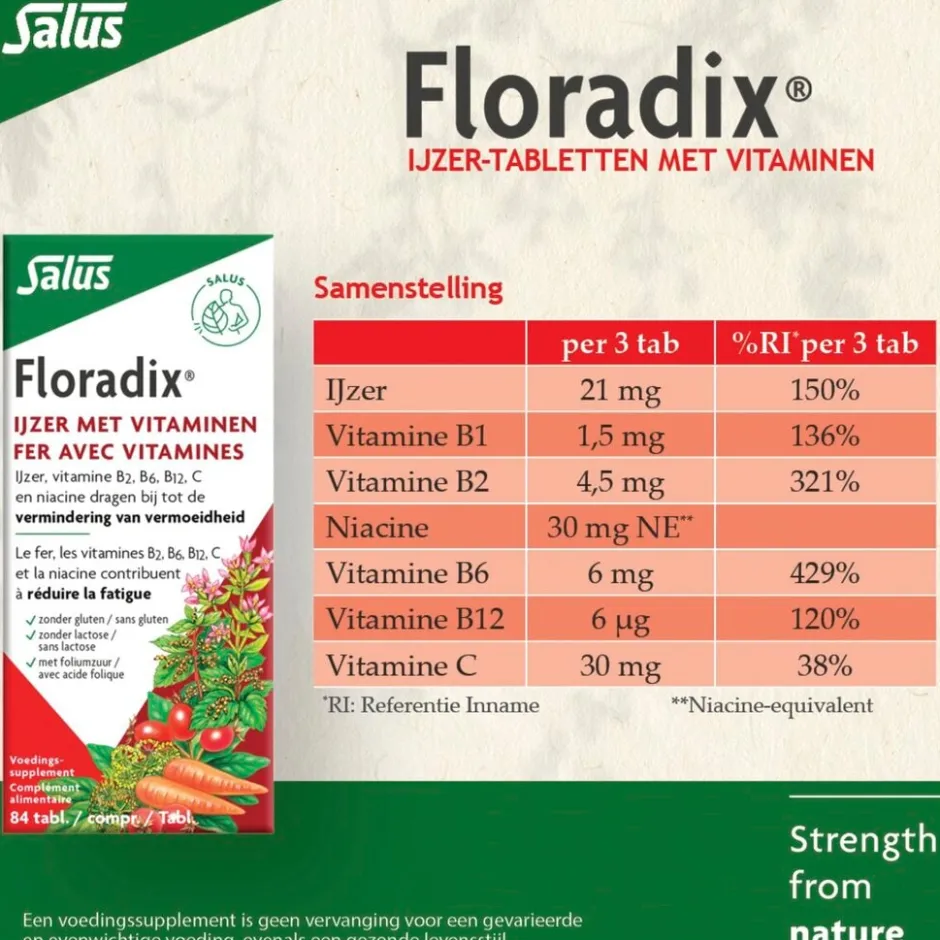 Floradix Salus Ijzer Tabletten