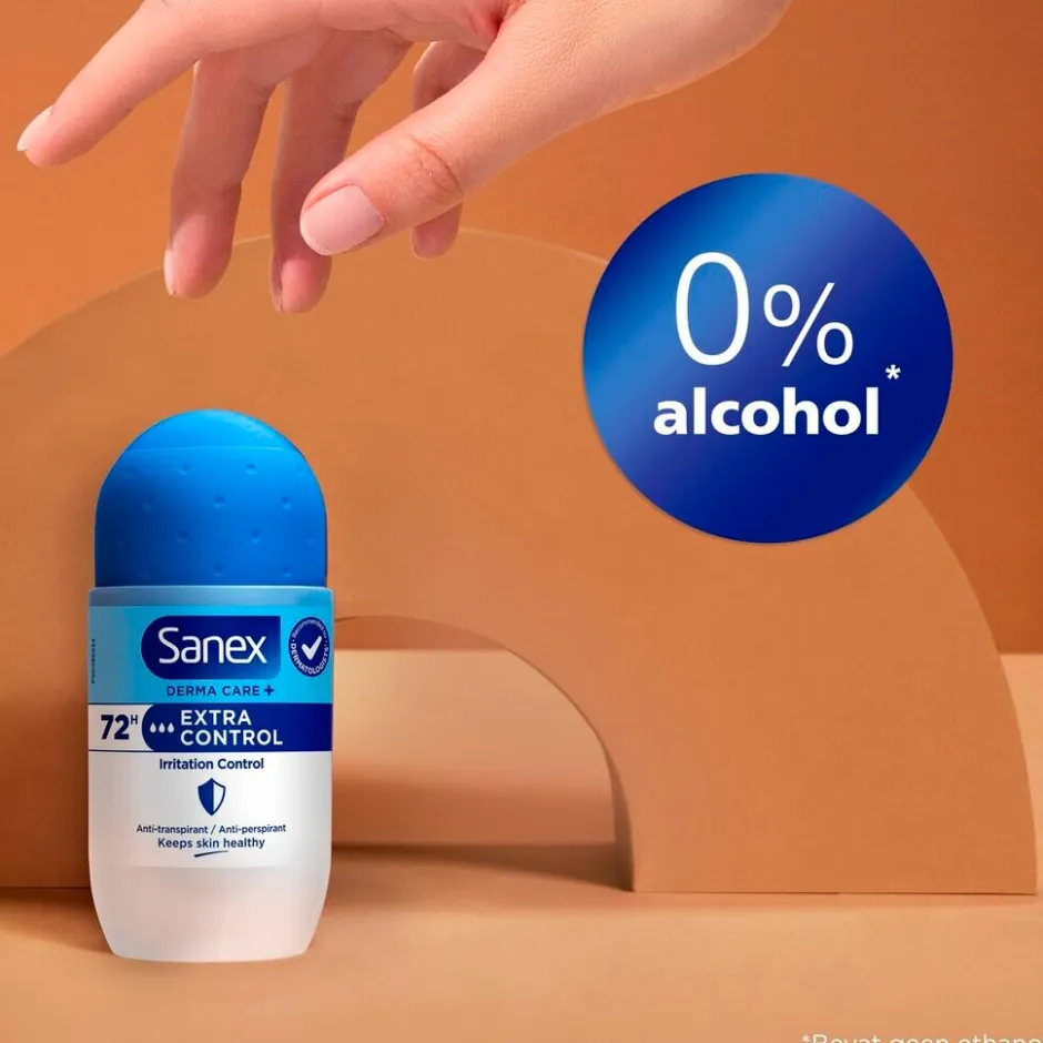 Hot Sanex Derma Care+ Extra Control 72h Antitranspirant Deodorant Roller
