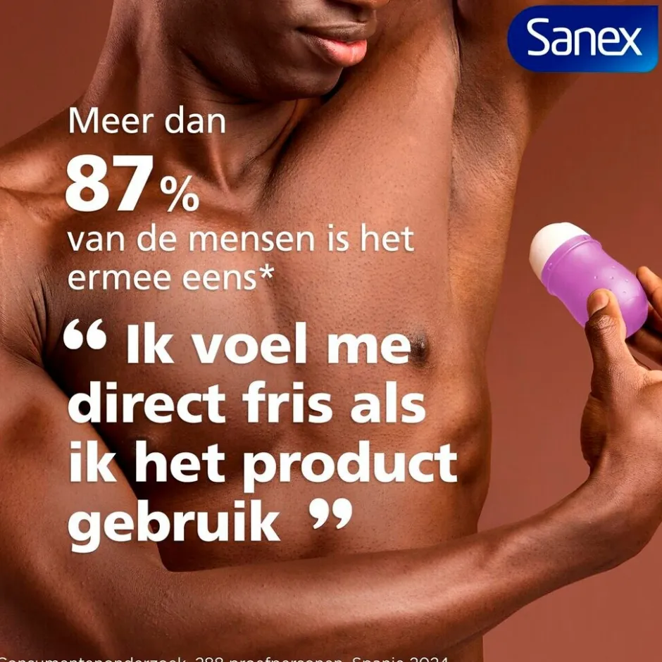 Sanex Derma Care+ Invisible 72h Antitranspirant Deodorant Roller