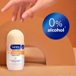 Sanex Derma Care+ Invisible 72h Antitranspirant Deodorant Roller