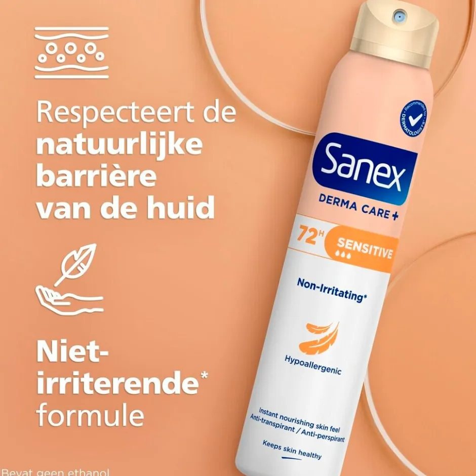 Outlet Sanex Derma Care+ Sensitive 72h Antitranspirant Deodorant Spray