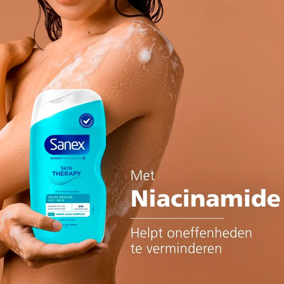 Clearance Sanex Expert Skin Health+ Skin Therapy Vette Huid Douchegel