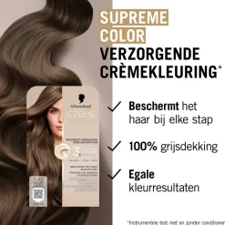 Outlet Schwarzkopf creme supreme 7-42 Nude Donker Beigeblond Verzorgende Crèmekleuring