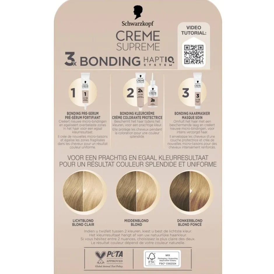 Best Schwarzkopf creme supreme 10-0 Natuurlijk Ultra Lichtblond Verzorgende Crèmekleuring