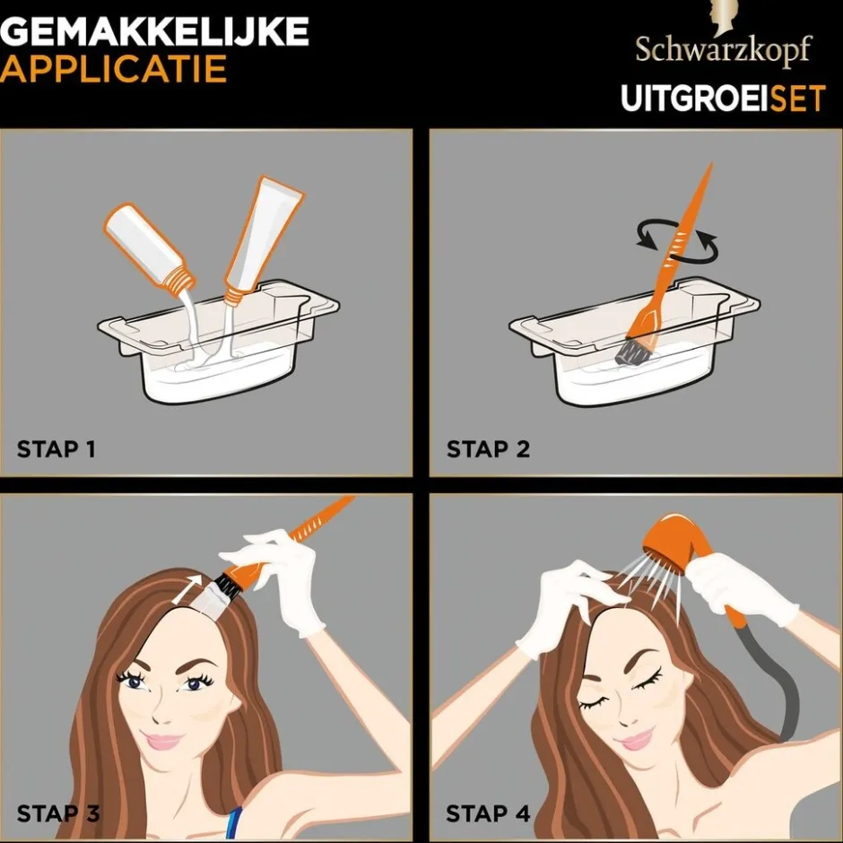 Schwarzkopf Color Schwarzkopf Vital R4 Donkerbruin Haarverf Uitgroeiset