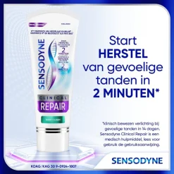 New Sensodyne Clinical Repair Deep Clean Tandpasta